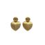 Fashion Gold Gold-plated Copper Love Earrings