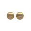 Fashion Silver Metal Round Brushed Earrings