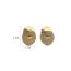 Fashion Gold Metal Drop Frosted Earrings