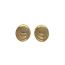 Fashion Gold Copper Geometric Round Earrings