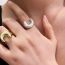 Fashion Silver Brushed Metal Ring