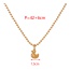 Fashion Golden 2 Copper Duck Pendant Bead Bracelet