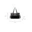 Fashion Black Canvas Large Capacity Crossbody Bag