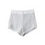 Fashion White Gray Contrast Color Straight Shorts
