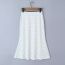 Fashion White Cotton Printed Skirt