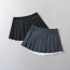 Fashion Black Cotton Pleated Skirt