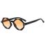 Fashion Coffee Box Tea Slices Octagon Small Frame Sunglasses
