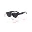 Fashion Date Red Framed White Slices Cat Eye Rice Stud Sunglasses