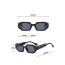 Fashion Transparent Gray Frame Gray Piece/bean Curd Legs Ac Small Frame Sunglasses