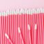 Fashion Red Lip Brush:50 Pieces Per Pack/weight 20.8g Disposable Hollow Rod Lip Brush