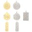 Fashion 7# Gold-plated Copper Inlaid With Zirconium Zodiac Sign Pendant