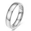Fashion Steel Color 4mm Tungsten Steel Metal Glossy Round Plain Hoop Ring