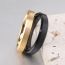 Fashion 6mm Tungsten Steel Black Brushed Stainless Steel Round Ring