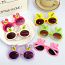 Fashion 4#pink Pc Rabbit Ears Children's Sunglasses