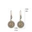 Fashion Lao Guqing Copper Hollow Round Earrings