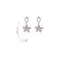 Fashion Gold - Drop-shaped Zircon Flower Earrings (thick Real Gold Plating) Copper Inlaid Zirconium Flower Earrings