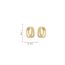 Fashion Silver-double-layer Hollow Zircon Hoop Earrings (thick Real Gold To Preserve Color) Copper Inlaid Zirconium Round Earrings
