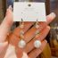 Fashion Micropaved Zircon Pearl Tassel Earrings (thick Real Gold To Preserve Color) Copper Inlaid Zirconium Pearl Earrings