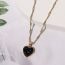 Fashion Tie Xiuhong Alloy Geometric Love Necklace