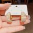 Fashion Gold Copper Pearl Geometric Earrings