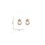 Fashion Pink - Five-pointed Star Diamond Hoop Earrings (thick Real Gold To Preserve Color) Copper Diamond Pentagram Hoop Earrings