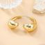 Fashion Gold Metal Curved Earrings