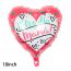 Fashion 50*rose Mother’s Day Circle Letter Latex Round Balloon