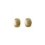 Fashion Gold Small Rectangular Brushed Earrings Brushed Copper Geometric Stud Earrings