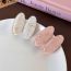 Fashion B Pink Resin Gold Foil Oval Hairpin