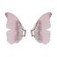 Fashion D Green Butterfly Ear Clip Alloy Diamond Butterfly Ear Clip Earrings