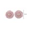 Fashion Pink Flowers Lace Flower Pearl Stud Earrings