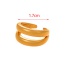 Fashion Golden 3 Copper Hoop Adjustable Ring