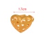 Fashion Golden 1 Copper Hollow Love Adjustable Ring