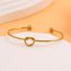Fashion Gold Stainless Steel Knotted Bracelet