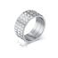 Fashion Black Stainless Steel Diamond Men's Ring