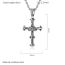 Fashion Gold+pl005 Chain 3*60cm Stainless Steel Eye Cross Necklace