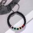 Fashion Black Polymer Clay Ball Bead Bracelet