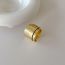 Fashion Gold Ring Glossy Pleated Wrap Ring