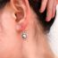 Fashion Gray Pearl Ear Hooks Metal Set Zirconium Pearl Stud Earrings