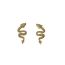 Fashion Silver Metal Zirconia Dragon Shaped Earrings