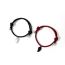 Fashion Red Black A Pair Of Geometric Magnetic Love Cord Braided Bracelets
