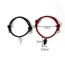 Fashion Red Black A Pair Of Geometric Magnetic Love Cord Braided Bracelets