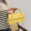 Fashion Yellow Pvc Flap Crossbody Bag