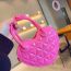 Fashion Pink Pvc Love Rhombus Crossbody Bag