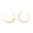 Fashion White King Alloy Glossy C-shaped Earrings