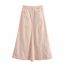 Fashion Khaki Woven High-waisted Skirt