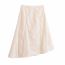 Fashion Beige Woven High-waisted Asymmetric Skirt