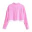 Fashion Pink Woven Lapel Button-down Shirt