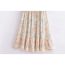 Fashion Multicolor Cotton Printed Pleated Skirt