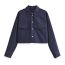 Fashion Multicolor Woven Lapel Button-down Shirt